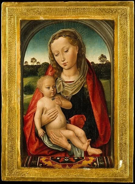 Virgin Child ca 1487 Netherlandish Oil oak panel
