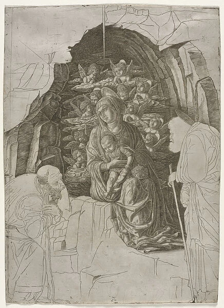 Virgin Child Grotto 1500 - Premier Engraver Italian