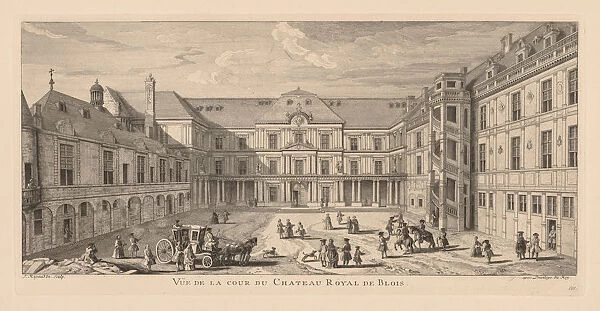 Vue de la cour du Chateau de Blois Jacques Rigaud