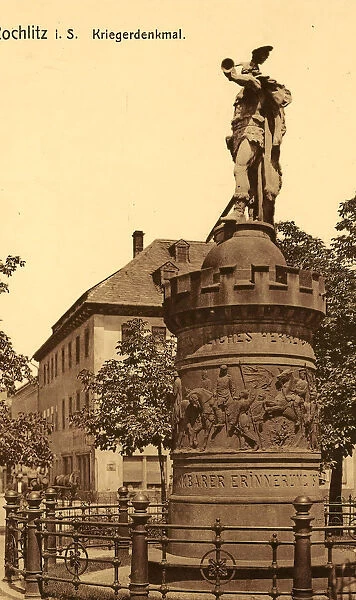 War memorials Saxony Buildings Rochlitz 1911