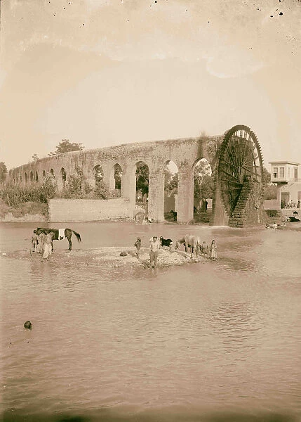 Water wheel Hama 1898 Syria Ḥamāh