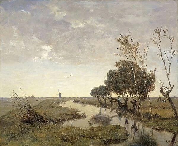 A Watercourse Abcoude View wetland polder landscape