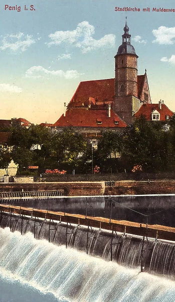 Zwickauer Mulde Penig Churches 1912 Landkreis Mittelsachsen