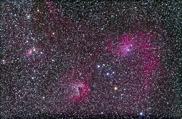 Area of Flaming Star Nebula and complex in Auriga
