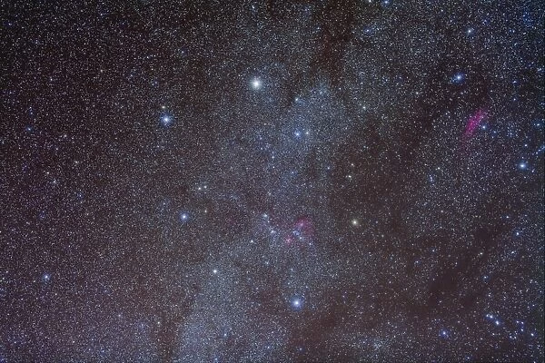 The Auriga constellation showing lanes of dark nebulosity