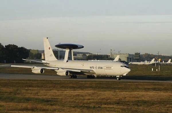 An E-3 Sentry at the NATO AWACS base, Germany