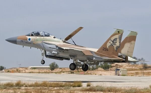 An F-15I Ra am taking off from Hatzerim Air Base, Israel