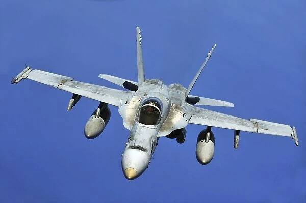 A F  /  A-18 Hornet participates in a mission in support of Rim of the Pacific