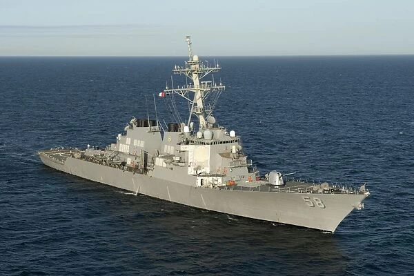 The guided-missile destroyer USS Laboon