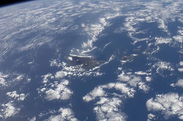 The Hawaiian Islands as seen from the International Space Station
