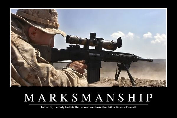 Marksmanship: Inspirational Quote and Motivational Poster