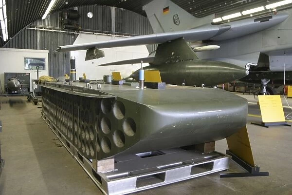 A MW-1 munitions dispenser for the German Air Force Tornado aircraft