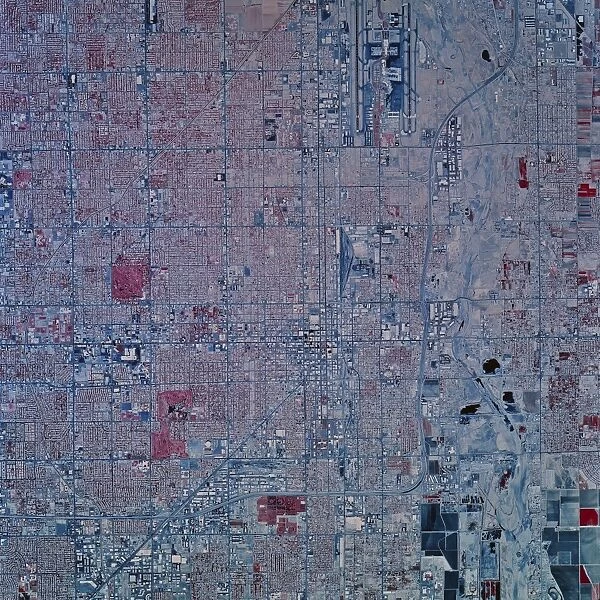 Satellite view of Phoenix, Arizona
