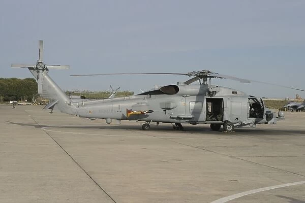 An SH-60B Seahawk of the Spanish Navy at Naval Station Rota, Spain