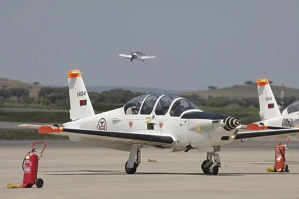 A Socata TB-30 Epsilon trainer aircraft of the Portuguese Air Force