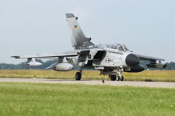 Tornado ECR of the German Air Force taxiing at Lechfeld Air Base