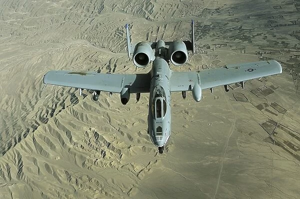 A U. S. Air Force Air Force A-10 Thunderbolt II in-flight over Afghanistan