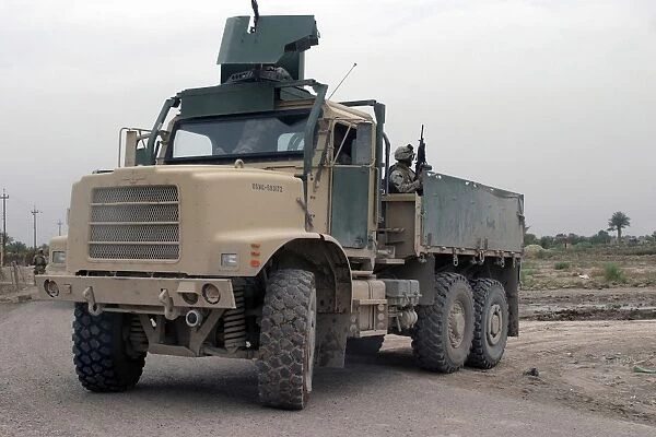 A U. S. Marine Corps Medium Tactical Vehicle Replacement
