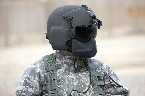 A UH-60 Black Hawk helicopter crew chief