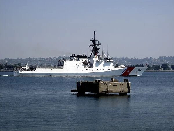 USCGC Bertholf underway in San Diego Bay, California