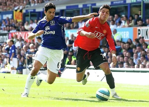 Mikel Arteta vs Cristiano Ronaldo: Everton vs Manchester United Clash in Premier League, 2007