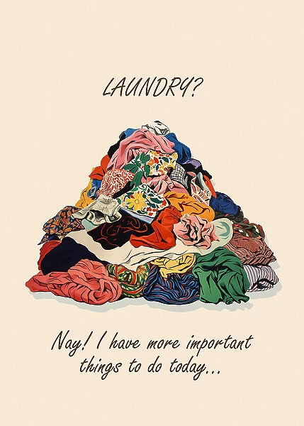 Laundry Time More Important Pile Pictufy