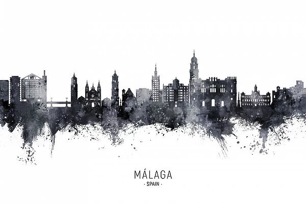 Málaga Spain Skyline