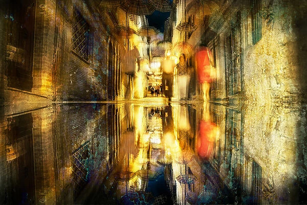 Reflections in the alley