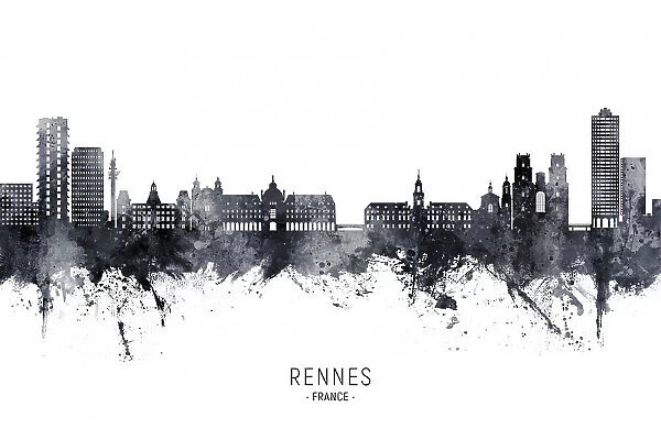 Rennes France Skyline