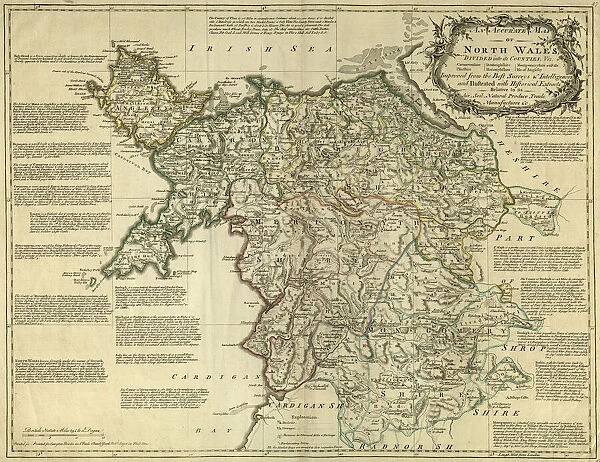 Map of North Wales, c. 1777