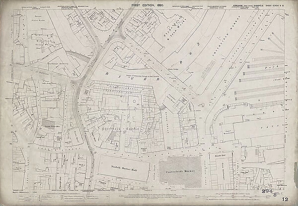 Ordnance Survey Map, Blonk Street area, 1890 (sheet no. Yorkshire No. 294.8.12)
