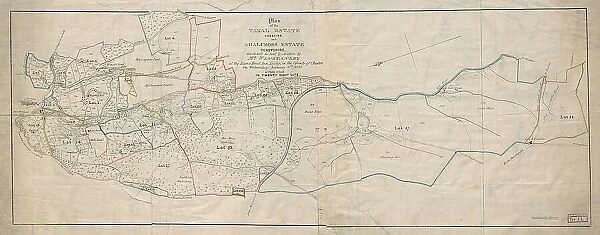 Plan of the Taxal estate, Cheshire, and Shalcross estate, Derbyshire, which will be sold by auction, 1832