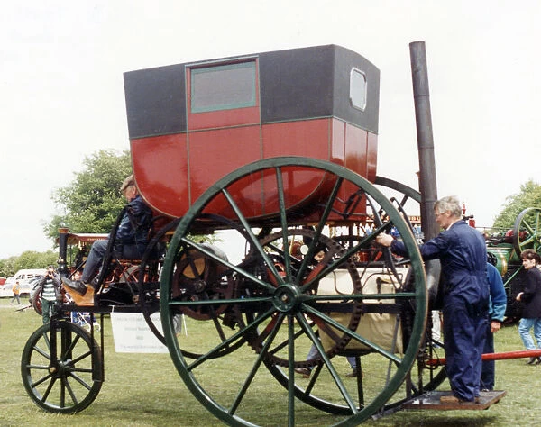 1803 Trevithick steam carriage replica. Creator: Unknown