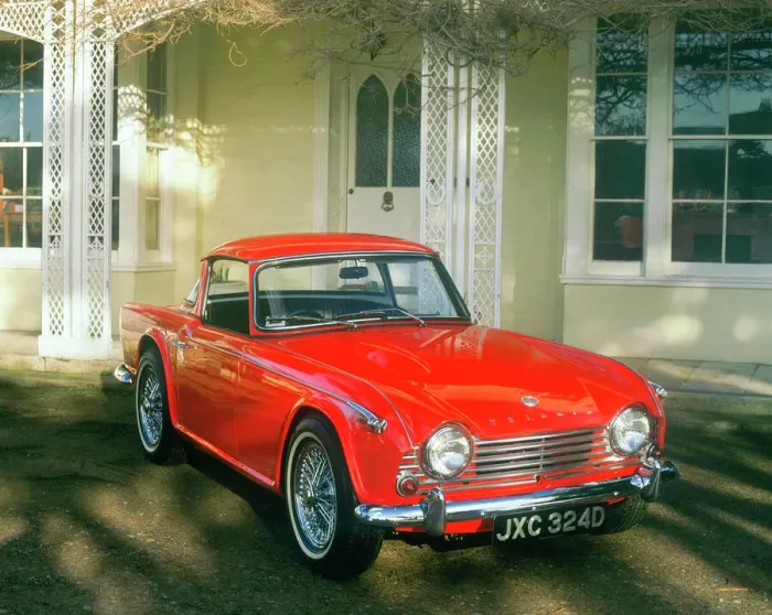 Framed Print : 1966 Triumph TR4A Print