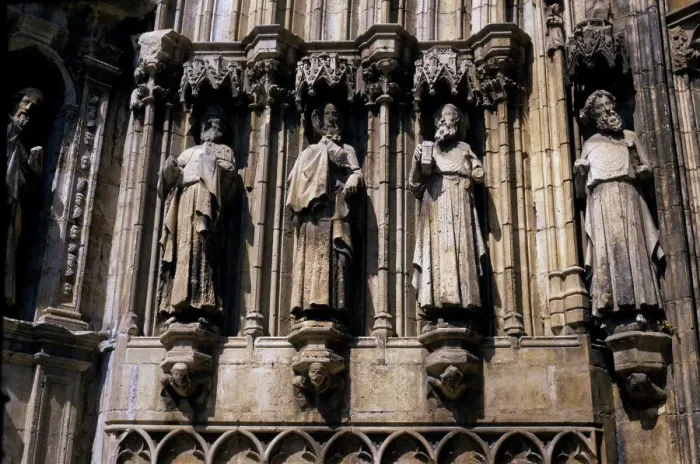 Framed Print : Gothic Cathedral Statues Print Framed Print : Gothic Cathedral Statues Print