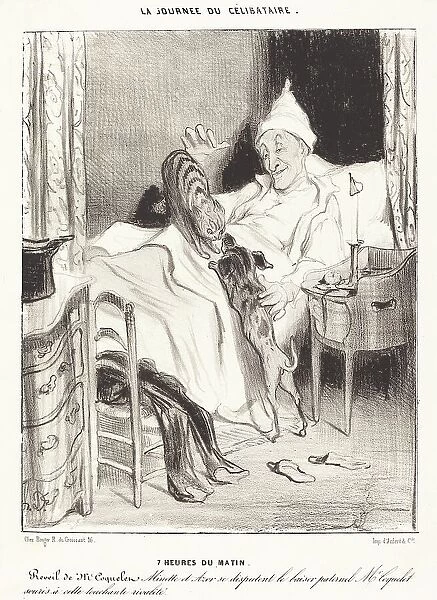 7 heures du matin, 1839. Creator: Honore Daumier