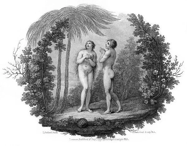 Adam and Eve, 1796. Artist: Francesco Bartolozzi