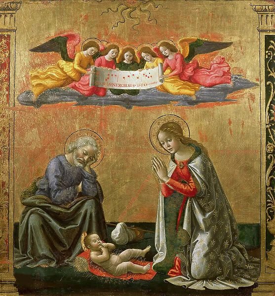 The Adoration of the Christ Child, c. 1492. Creator: Ghirlandaio, Domenico (1449-1494)