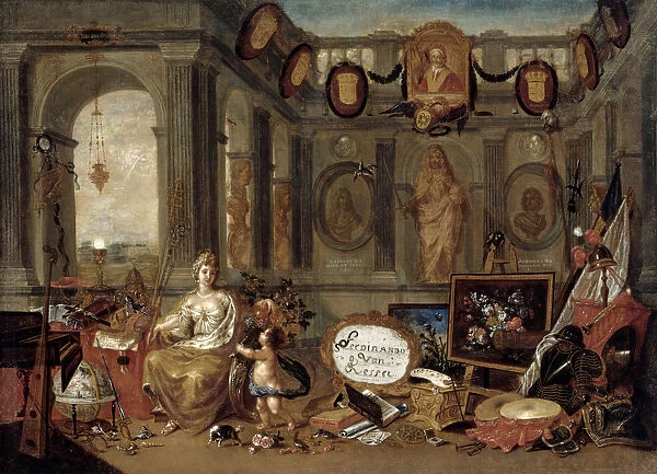 Allegory of Europe, 1689. Creator: Kessel, Ferdinand van (1648-1696)