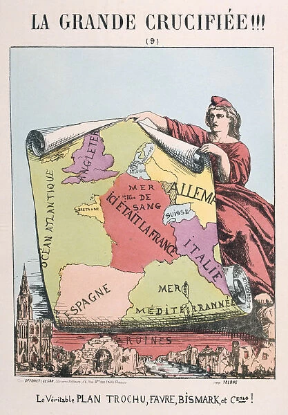 Allegory of Republican France, 1871. Artist: E Courtaux