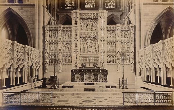 Altar and Reredos Truro Cathedral, 1929. Creator: Unknown
