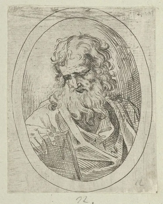 Framed Print : An Apostle in Oval Frame Print, 1600-1640 Framed Print : An Apostle in Oval Frame Print, 1600-1640