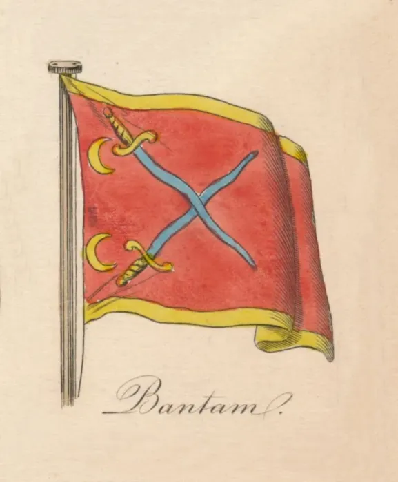 Framed Print : Bantam Naval Flag Print, 1838 Framed Print : Bantam Naval Flag Print, 1838