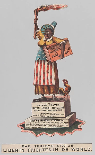 Bar Thuldys Statue: Liberty Frightenin de World, 1886. 1886