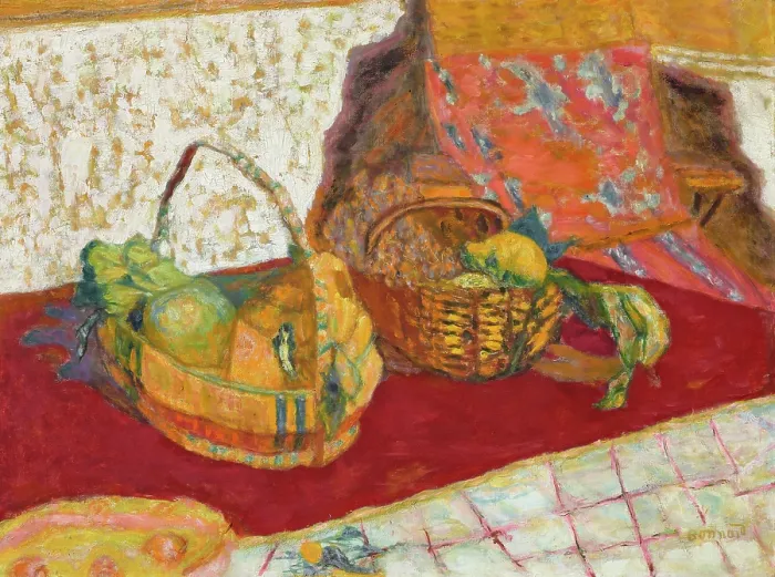 Framed Print : Print of Two Baskets of Fruit Framed Print : Print of Two Baskets of Fruit