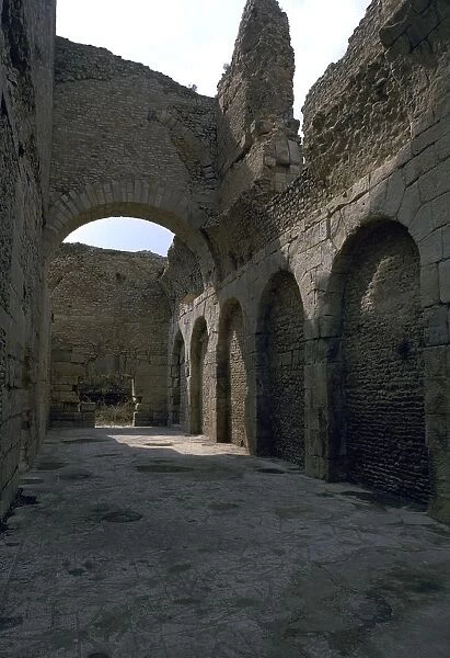 Baths in the Roman city of Bulla Regia, 2nd century BC