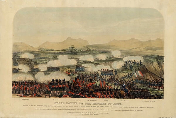 The Battle of the Alma on September 20, 1854, 1854. Artist: Anonymous