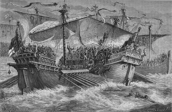 The Battle of Dover, 24 August 1217, (c1880)