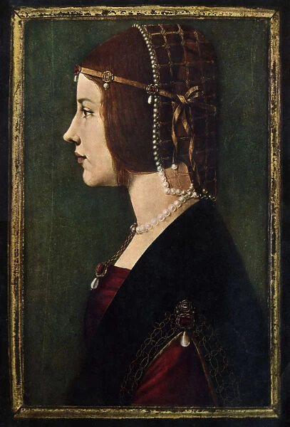 Beatrice d Este (1475-1497), c1490. Artist: Leonardo da Vinci