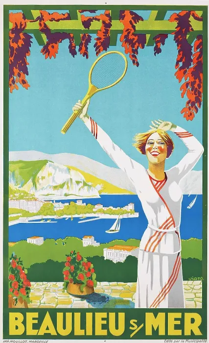 Framed Print : Beaulieu sur Mer Print, 1925 Watercolor on Paper Framed Print : Beaulieu sur Mer Print, 1925 Watercolor on Paper